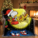 Christmas Snoopy Woven Throw Blanket