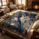 Hummingbird Lovers Bird Woven Throw Blanket