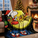 Christmas Snoopy Woven Throw Blanket