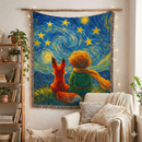 The Little Prince Starry Night Woven Throw Blanket