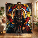 Darth Vader Stained Glass Woven Throw Blanket