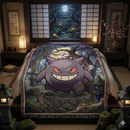 Gengar Pokemon Japan Style Woven Throw Blanket