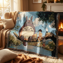 Totoro Ghibli Woven Throw Blanket