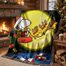 Christmas Snoopy Woven Throw Blanket