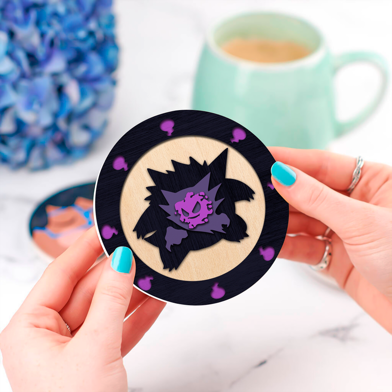 Pokemon Ghost Gengar Decor Coaster - Gift Idea