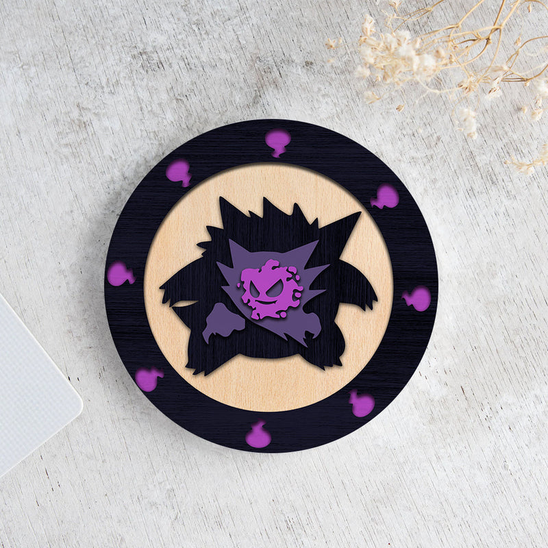 Pokemon Ghost Gengar Decor Coaster - Gift Idea