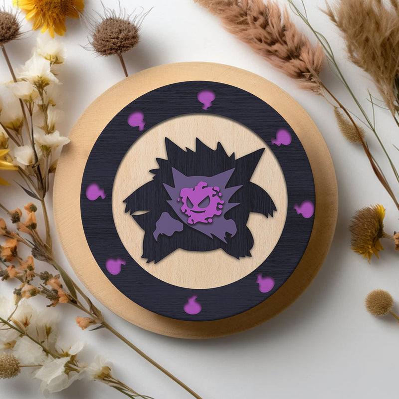 Pokemon Ghost Gengar Decor Coaster - Gift Idea