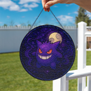 Gengar Moon Pokemon Sun Stained Glass Suncatcher
