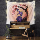 Gengar Pokemon Ghost Cherry Blossom Tapestry