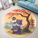 Japan Gengar Haunter Pokemon Round Rug
