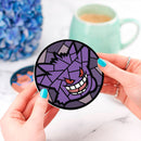 Gengar Pokemon Stained Glass Decor Coaster - Gift Idea