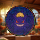 Gengar Pokemon Moon Stained Glass Suncatcher