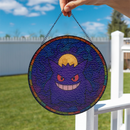 Gengar Pokemon Moon Stained Glass Suncatcher
