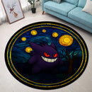 Gengar Starry Night Round Rug