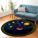 Gengar Starry Night Round Rug