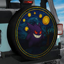 Gengar Starry Night Pokemon Stained Glass Jeep Car Spare Tire Cover