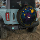 Gengar Starry Night Pokemon Stained Glass Jeep Car Spare Tire Cover