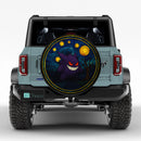 Gengar Starry Night Pokemon Stained Glass Jeep Car Spare Tire Cover