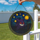 Gengar Starry Night Pokemon Sun Stained Glass Suncatcher
