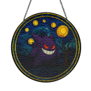 Gengar Starry Night Pokemon Sun Stained Glass Suncatcher