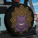 Gengar Pokemon Yoga Meditation Mandala Jeep Car Spare Tire Cover