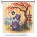 Genger Pokemon Japan Shower Curtain