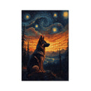 German Shepherd Starry Night Jigsaw Puzzle
