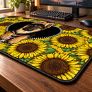 German Shepherd Dog Zip Sunflower Desk Mat