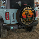 Vintage Get In Loser Bigfoot Car Spare Tire Cover