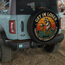 Vintage Get In Loser Raccoon Car Spare Tire Cover