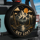 Get Lost Mountain Landscape Car Spare Tire Cover