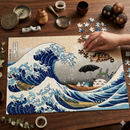 Ghibli Studio Totoro The Great Wave Japan Jigsaw Puzzle