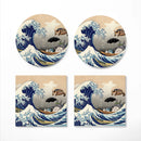 Ghibli Studio Totoro The Great Wave Japan Ceramic Decor Coaster - Gift Idea