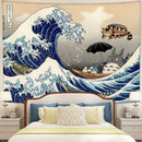 Ghibli Studio Totoro The Great Wave Tapestry