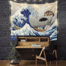 Ghibli Studio Totoro The Great Wave Tapestry