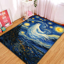 Haunting Ghost Starry Night Rectangular Area Rug