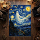 Haunting Ghost Starry Night Rectangular Area Rug