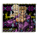 Giorno Jojo Bizzare Adventure Christmas Front 1 Window Curtain