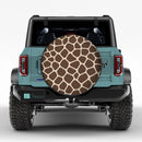 Giraffe Pattern Skin Custom Jeep Wheel Cover With Camera Hole