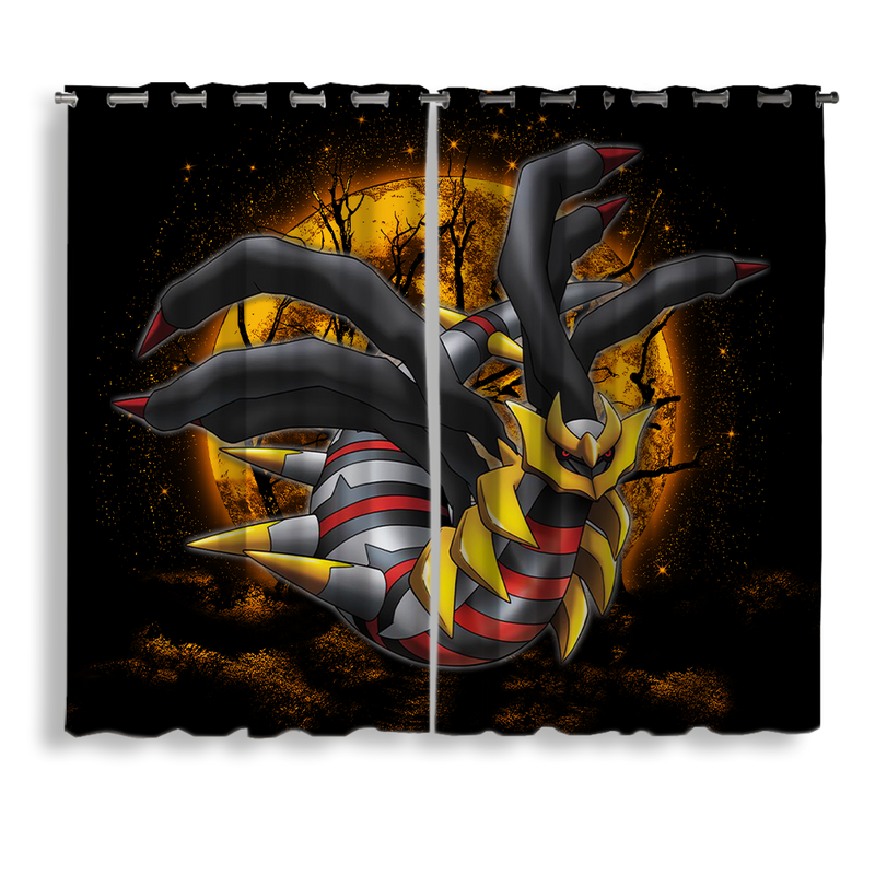 Giratina Pokemon Moonlight Window Curtain