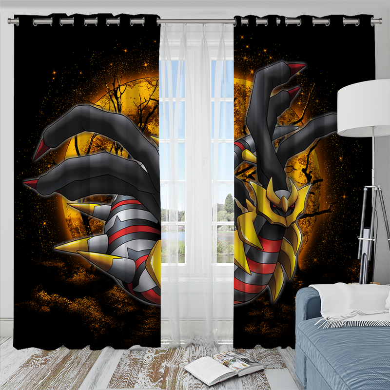 Giratina Pokemon Moonlight Window Curtain