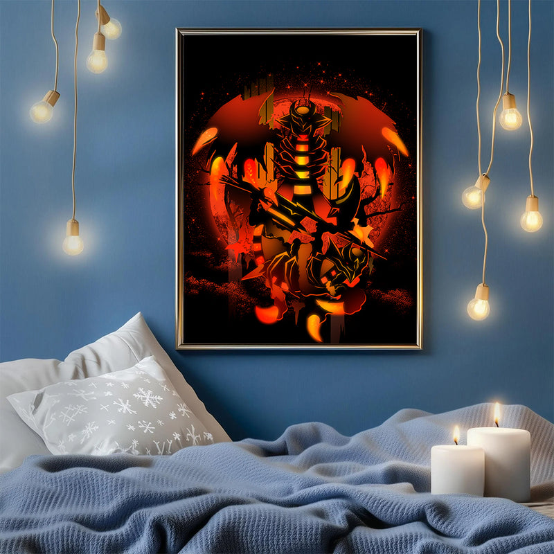 Giratina Legend Pokemon Moonlight - Living Room - Canvas Wall Art - Print - Wall Decor