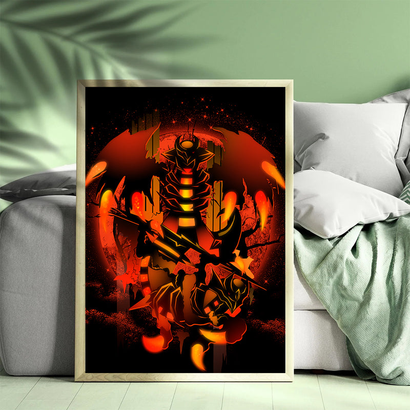 Giratina Legend Pokemon Moonlight - Living Room - Canvas Wall Art - Print - Wall Decor