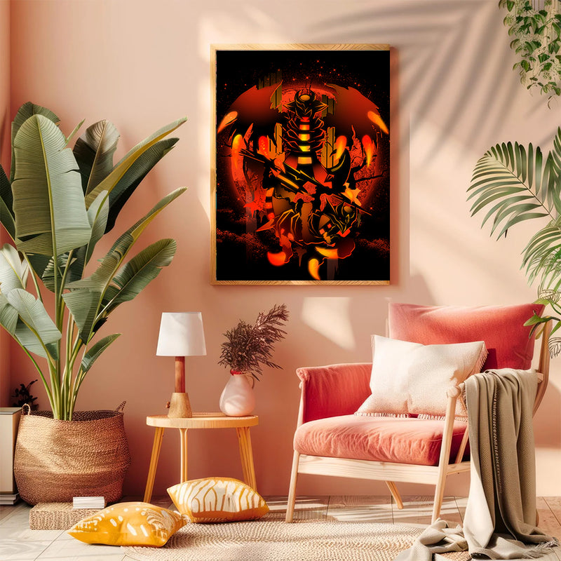 Giratina Legend Pokemon Moonlight - Living Room - Canvas Wall Art - Print - Wall Decor