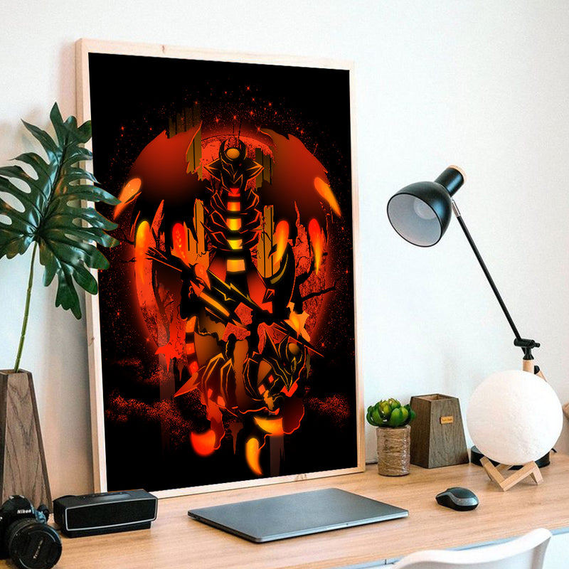 Giratina Legend Pokemon Moonlight - Living Room - Canvas Wall Art - Print - Wall Decor