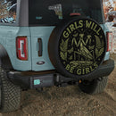 Girl Will Be Girl Car Spare Tire Cover