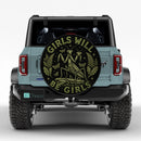 Girl Will Be Girl Car Spare Tire Cover