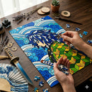 Giyu Stained Glass Jigsaw Puzzle