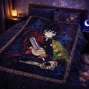 Giyu Tomioka in Demon Slayer Woven Throw Blanket