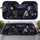 Giyu X Shinobu Demon Slayer Car Auto Sunshades
